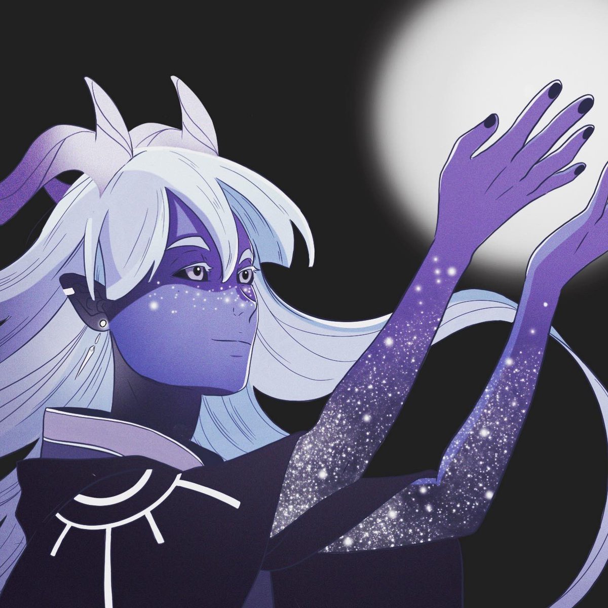 girl_obscura's tweet photo. #TDP #TheDragonPrince #netflix #inspired #startouched #aaravos #elves #stars #moon #moonshadow #magic https://t.co/ZwzexsJdml