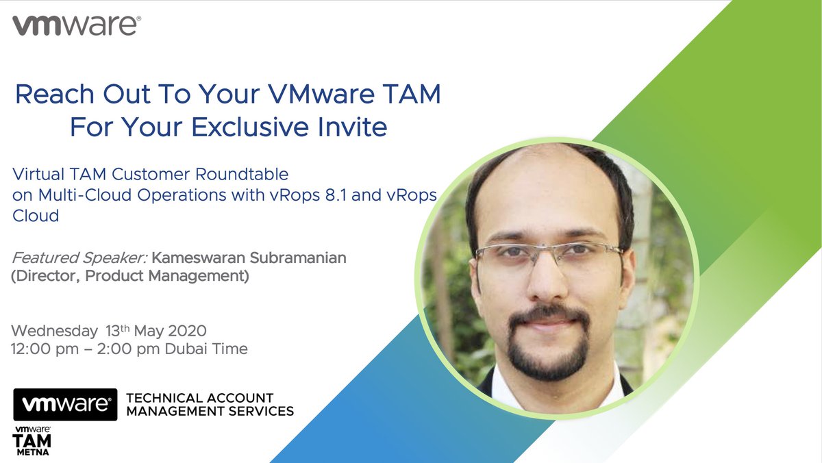 AzizAqeelVM's tweet photo. Please reach out to your TAM to receive your exclusive invite! See you all on the 13th!

 #VMware #VMwareTAM #vExpert #vmwaremetna #vmware_me https://t.co/s518y47nNl
