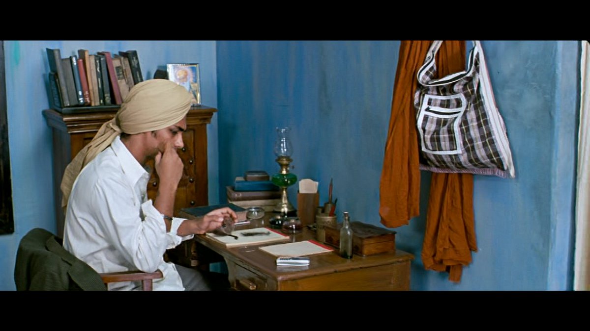 Transitions - A) Time-period, and (B) the other is Karan's (Siddharth) transformation from a US-job-dreaming-Indian-citizen to an honest patriot. Beautiful scene. <3.