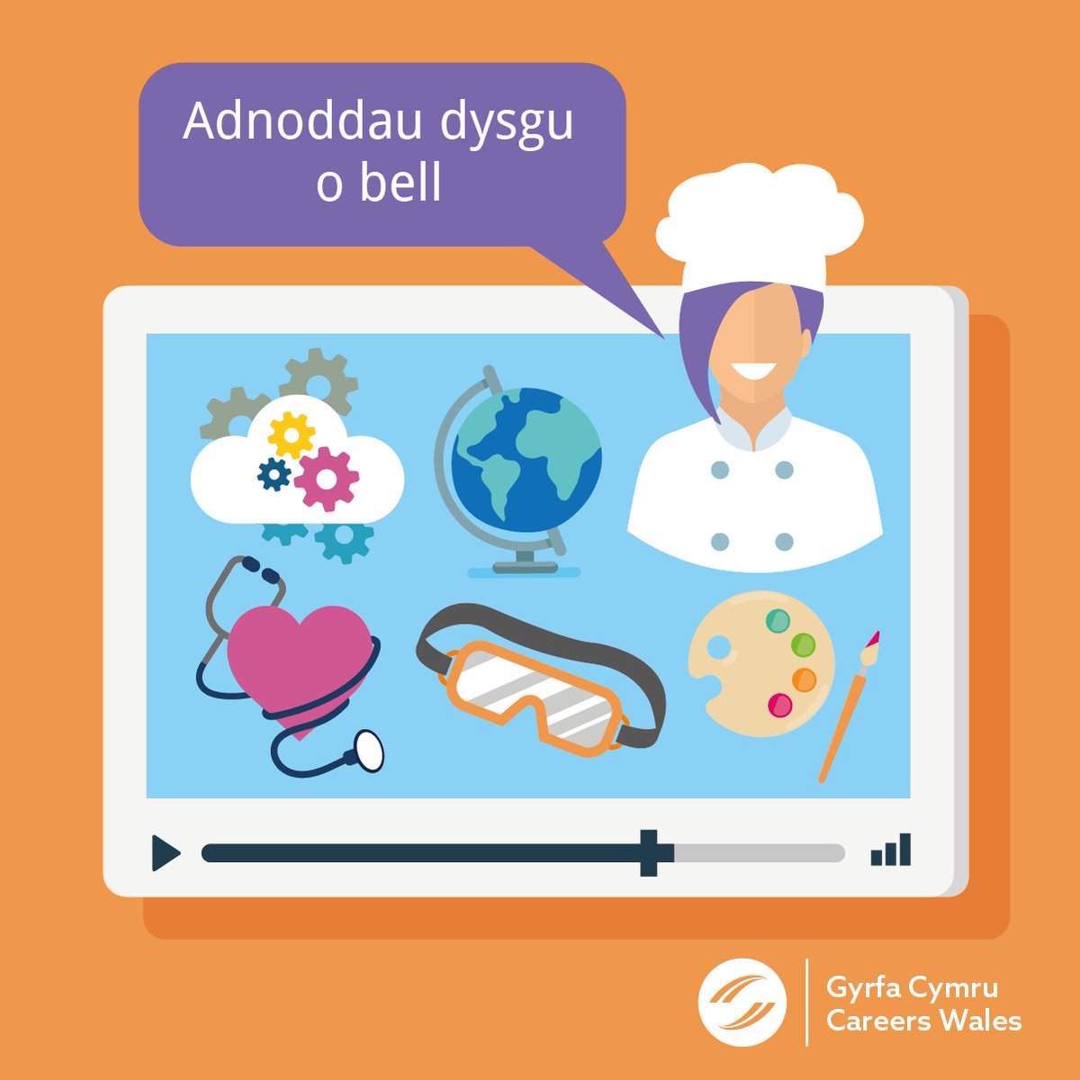 Rieni! Beth hoffai eich plentyn chi fod pan fydd yn hŷn?

Defnyddiwch ein hadnoddau #dysguobell newydd a’n Cwis Paru Swyddi gyda’i gilydd i weld pa sgiliau fyddai eu hangen arnyn nhw 👉 gyrfacymru.llyw.cymru/cynllunio-eich… #DaliDdysgu