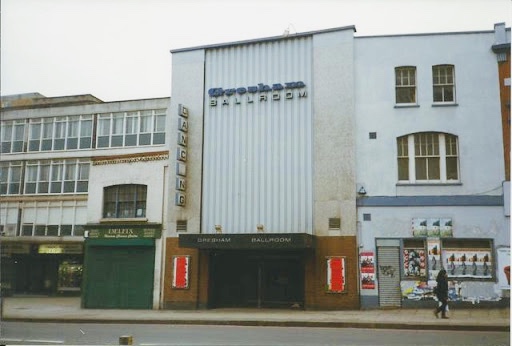 Opened 1910 as the Pavilion Cinema &amp; converted to the Gresham Ballroom in 1957 it holds a place in London Irish hearts. Closed 1998 a Sainsbury local now occupies the spot, next time youre in listen close, u can just about hear the melodies of Joe Dolan &amp; Big Tom gracing the air