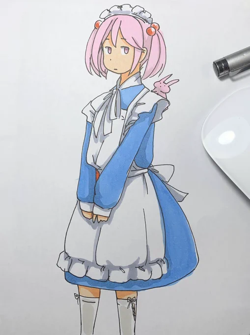 描いてみるとあれだな、漣かわいいな。 