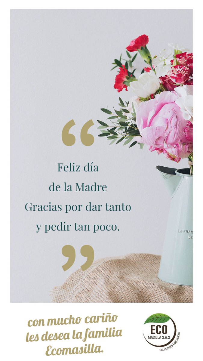 ecomasilla's tweet photo. 💚 ¡Feliz día de la madre! 💚 https://t.co/wa3DlHt3I2