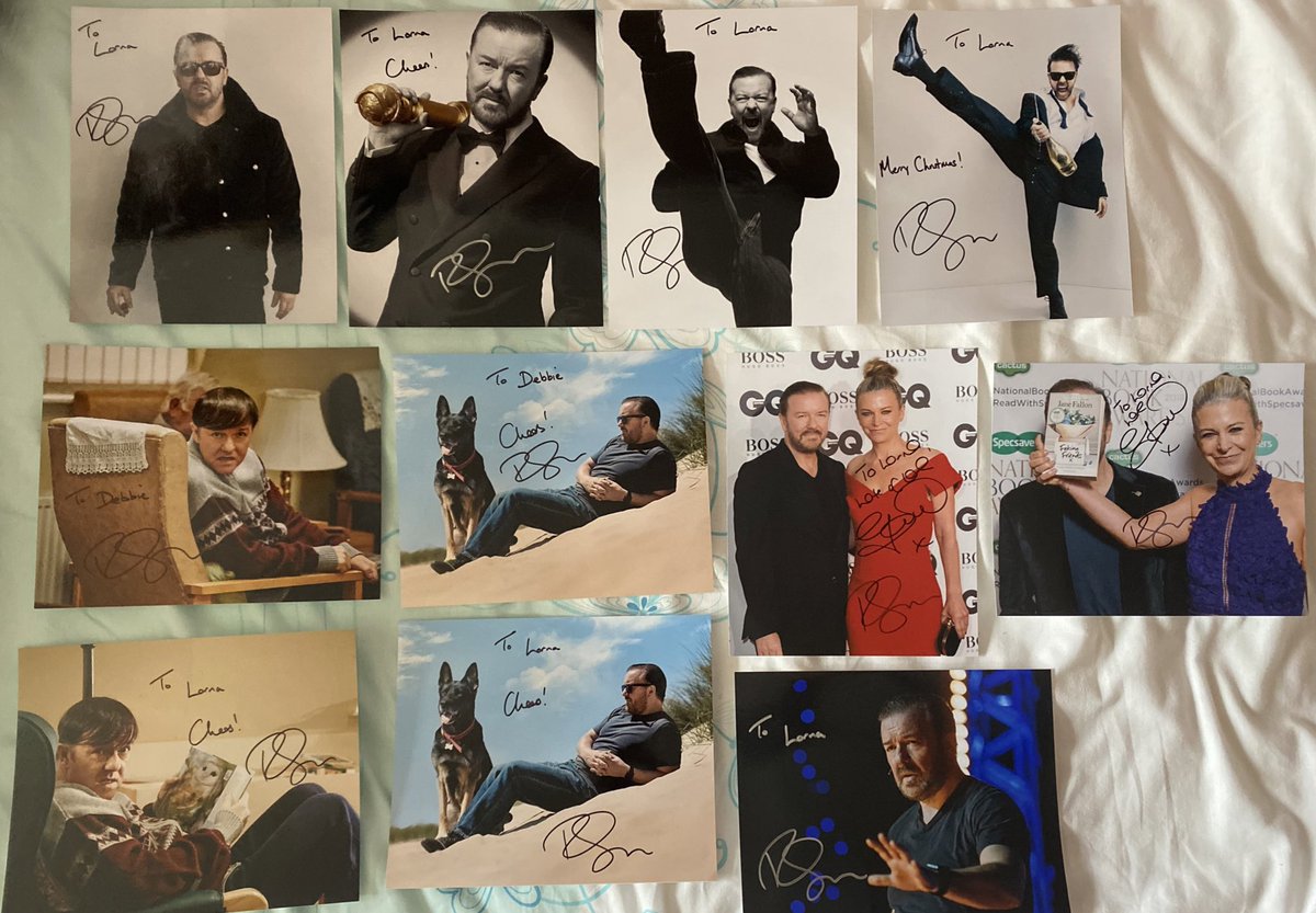 meowitsjoey's tweet photo. Just counting how many frames we need for our signed photos of @rickygervais and @JaneFallon so we can get them up on the wall ๐บ But... I think my humans are selfish b**tards, they didnโt request any for me...
#AfterLife #Derek #Humanity #FakingFriends #GoldenGlobes https://t.co/Rh3VfAWbPv
