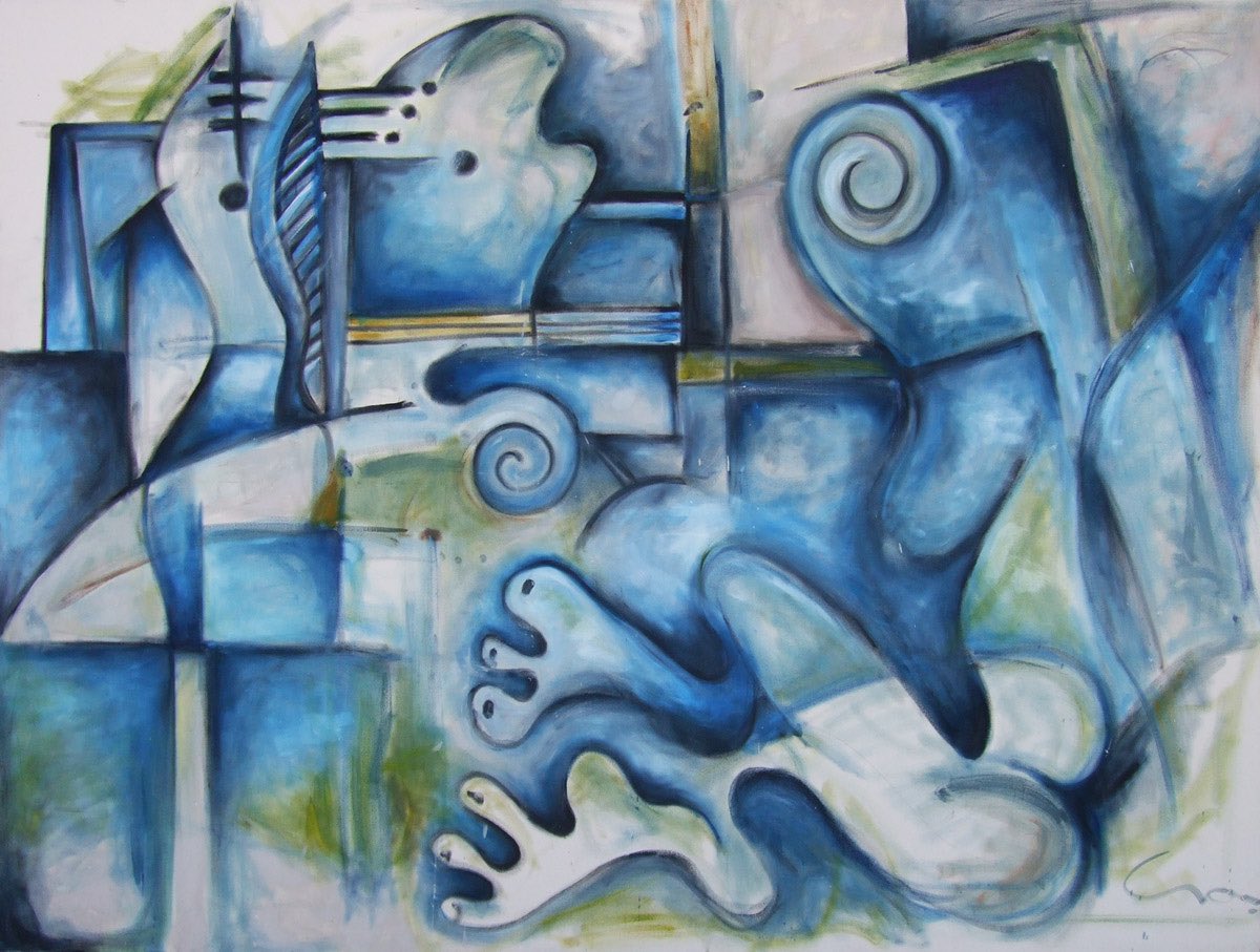 MidModDenver's tweet image. “BLUE GIRL IN SAN FRANCISCO”
Oil on canvas. (96”x 72”)