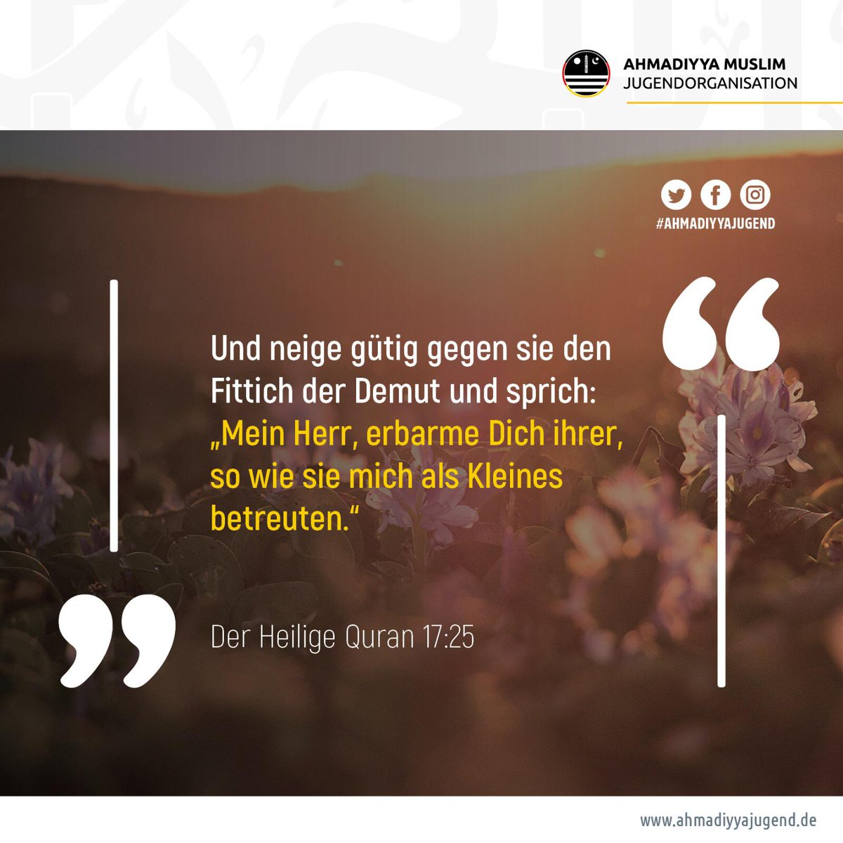 Jamaat_Dueren's tweet photo. Jeder Tag ist #Muttertag daher sollten wir unsere #Mütter jeden Tag ehren. Everyday is #MothersDay therefore we have thank our #mothers everyday. #MutterimIslam #MotherinIslam https://t.co/cwx7sgpaqk