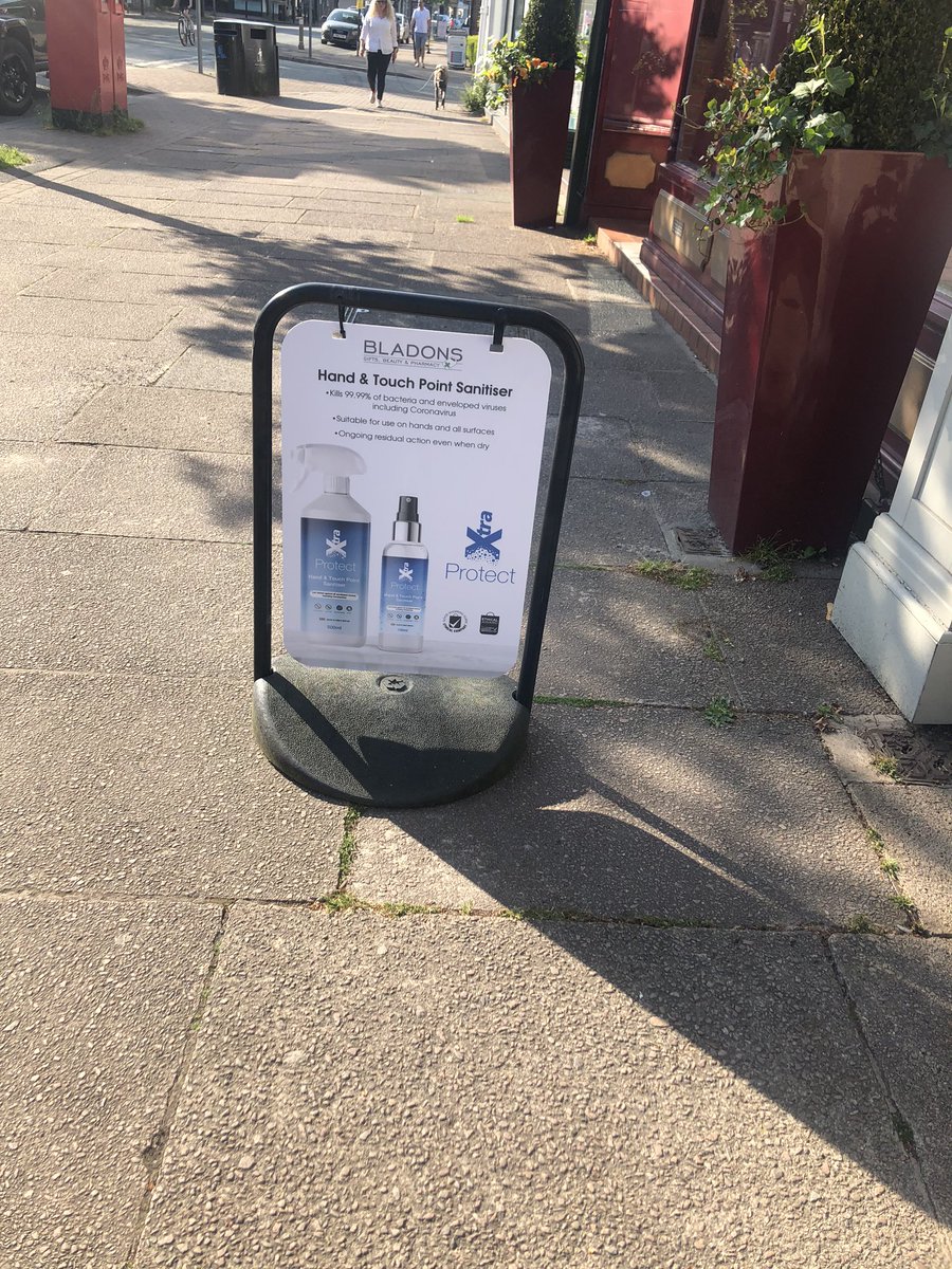 bladonsofhale's tweet photo. #xtraprotect #sanitiser available at bladons #hale #keepsafe https://t.co/3zlY2SJXqB
