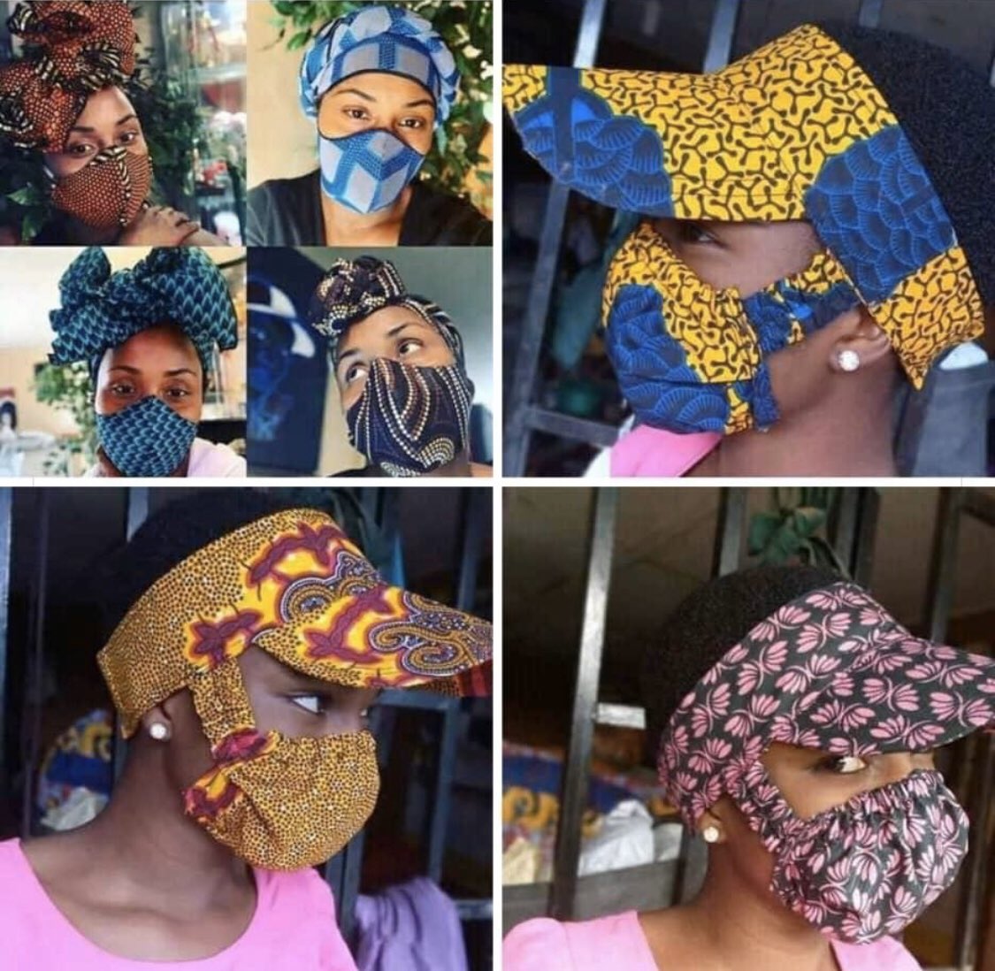 kizzabesigye1's tweet photo. Wonderful fashions emerging out of #COVID19 pandemic!
I am keen to get a colourful cap+mask. I need a contact for a Ugandan producer or marketing store.
Together, we shall overcome! https://t.co/Bv3yAGBxos