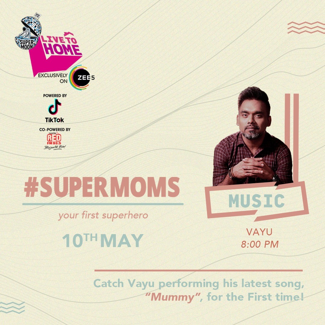 Performing my latest song #Mummy and a few other select songs, LIVE on @ZEE5India at 8PM TONIGHT @ZEE5Shows @ZeeLiveIndia @RedFMIndia @TikTok_IN #BeCalmBeEntertained #MummyKoBolo