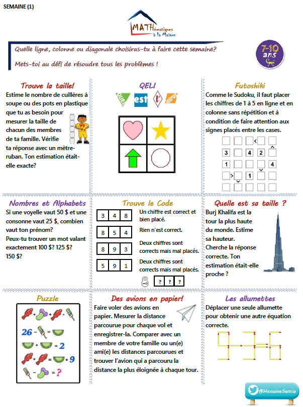 HenaineSamia's tweet image. Keep your children on the path to #MathProficiency and sustain the growth of their skills by encouraging them to do Mathematics in different ways.
⏬Here is an example of Math matrix #HomeLearning  #ProblemSolving #WODB #coding #iteachmath #mathématiques 
samiahenaine.edublogs.org/teaching-reper…