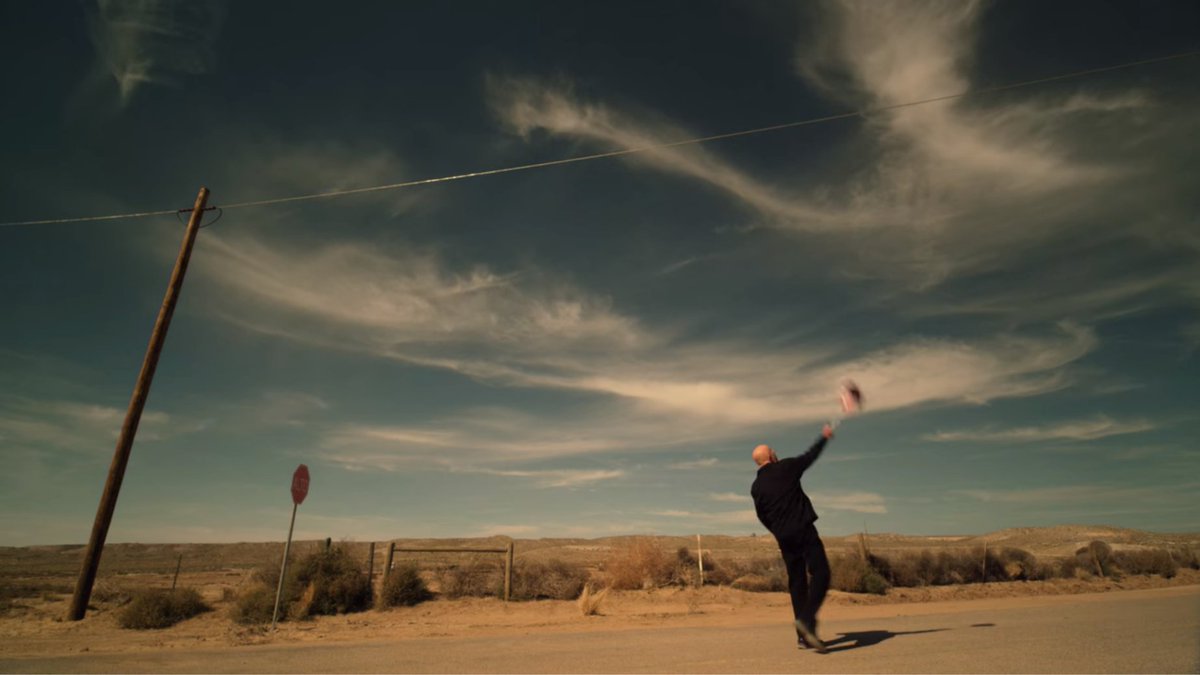 baherirad's tweet photo. One of many moments when @BetterCallSaul proves itself to be the greatest cinematographic experience anyone can have on TV right now. #BetterCallSaul #mike https://t.co/DPBfvmFIXu