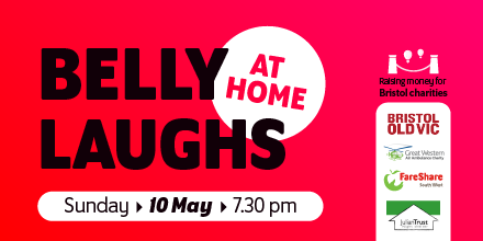 It’s almost time for #BellyLaughsAtHome! The best of #Bristol are coming together to support GWAAC &amp; 3 other fantastic local causes. We go live at 19:30 tonight, tune in here: twitch.tv/charitycomedy/…. 

Keep an eye out for GWAAC’s very own Pete Reeve making a star appearance…