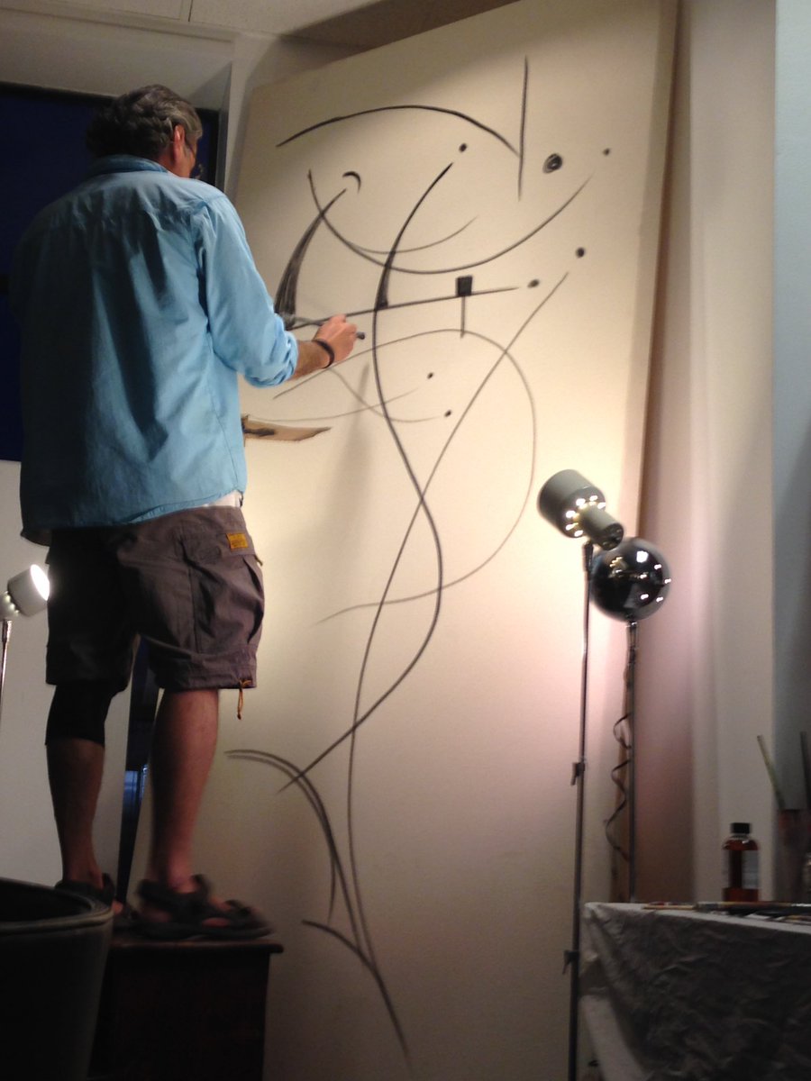 MidModDenver's tweet image. “The Man with a Bow tie”
Oil in canvas. (96”x48),,