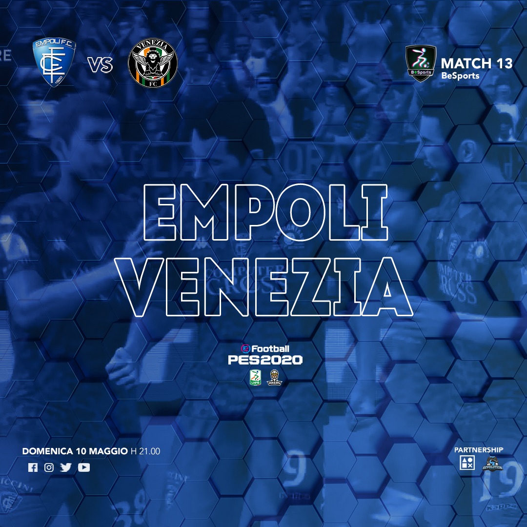 EmpoliFC's tweet photo. 🎮⚽ Doppia sfida per i player azzurri nella 12^ e 13^ giornata di #BeSports, la lega virtuale della #SerieB creata con #DreamsTeamTravel #SMIConsulting #Mkers e #ACME_Communication. 

@maurito_qv sfiderà il @PescaraCalcio, mentre @AlessanImpero affronterà il @VeneziaFC_IT https://t.co/ldtx1TErqC