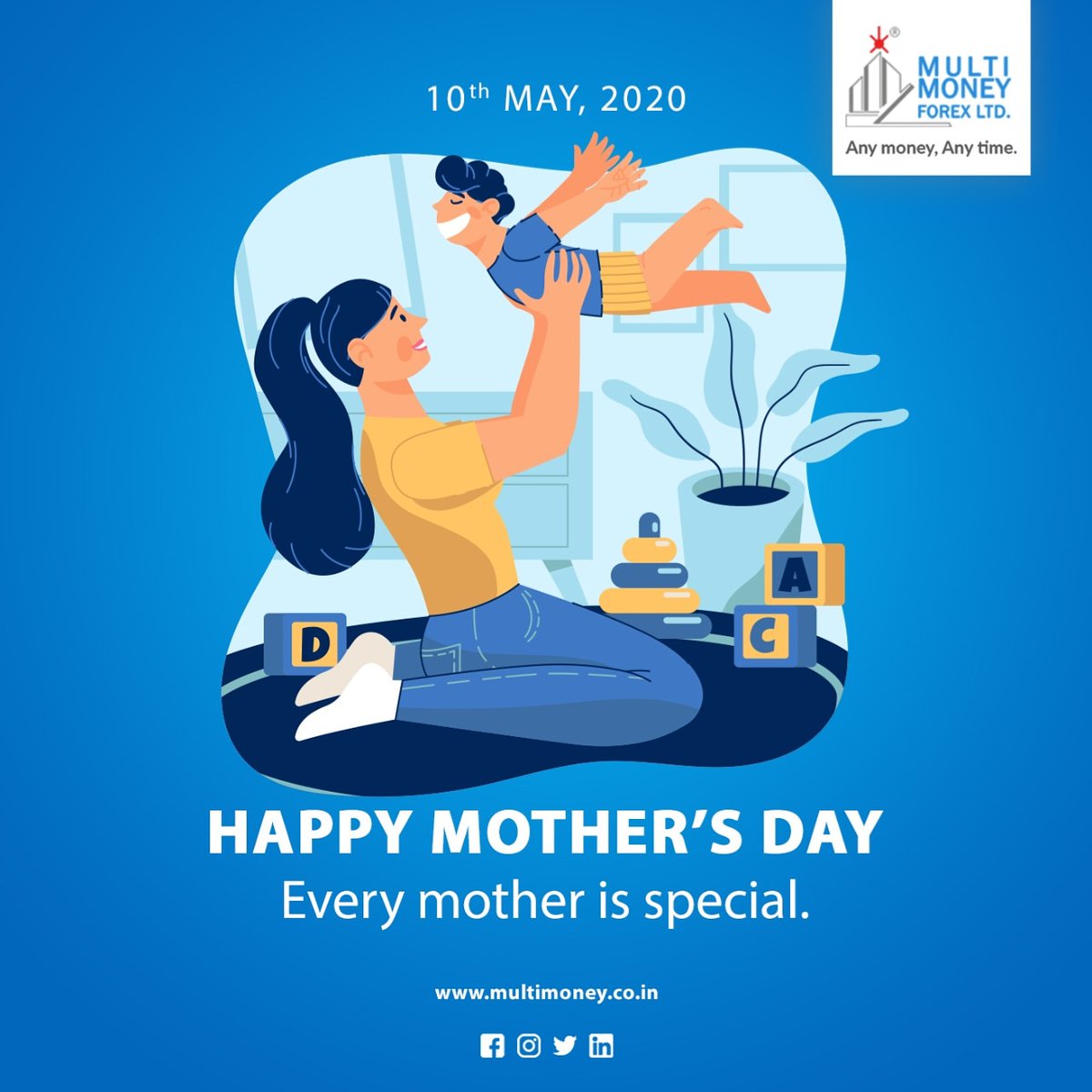 forexmultimoney's tweet photo. God's Universal Ambassador of Love, Care and Friendship - a Mother.

#Mothersday #dearmotherseverywhere #love #care #bestfriend #nurture #Godsgift #Sunday #May #10thMay #lovingmothers #multimoneyforex #Multicongroup https://t.co/yGr4YhFL1d