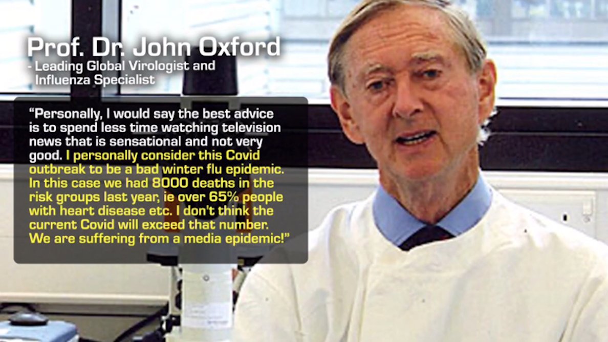 14/ Prof. Dr. John Oxford #coronavirusaustralia  #CoronaLockdown  #CoronaVirusHOAX