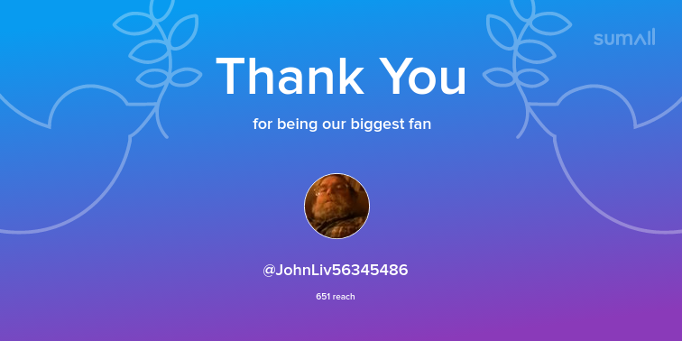 MissJames266's tweet photo. Our biggest fans this week: JohnLiv56345486. Thank you! via https://t.co/riDP8Gv4pw https://t.co/jcxlzRk23m