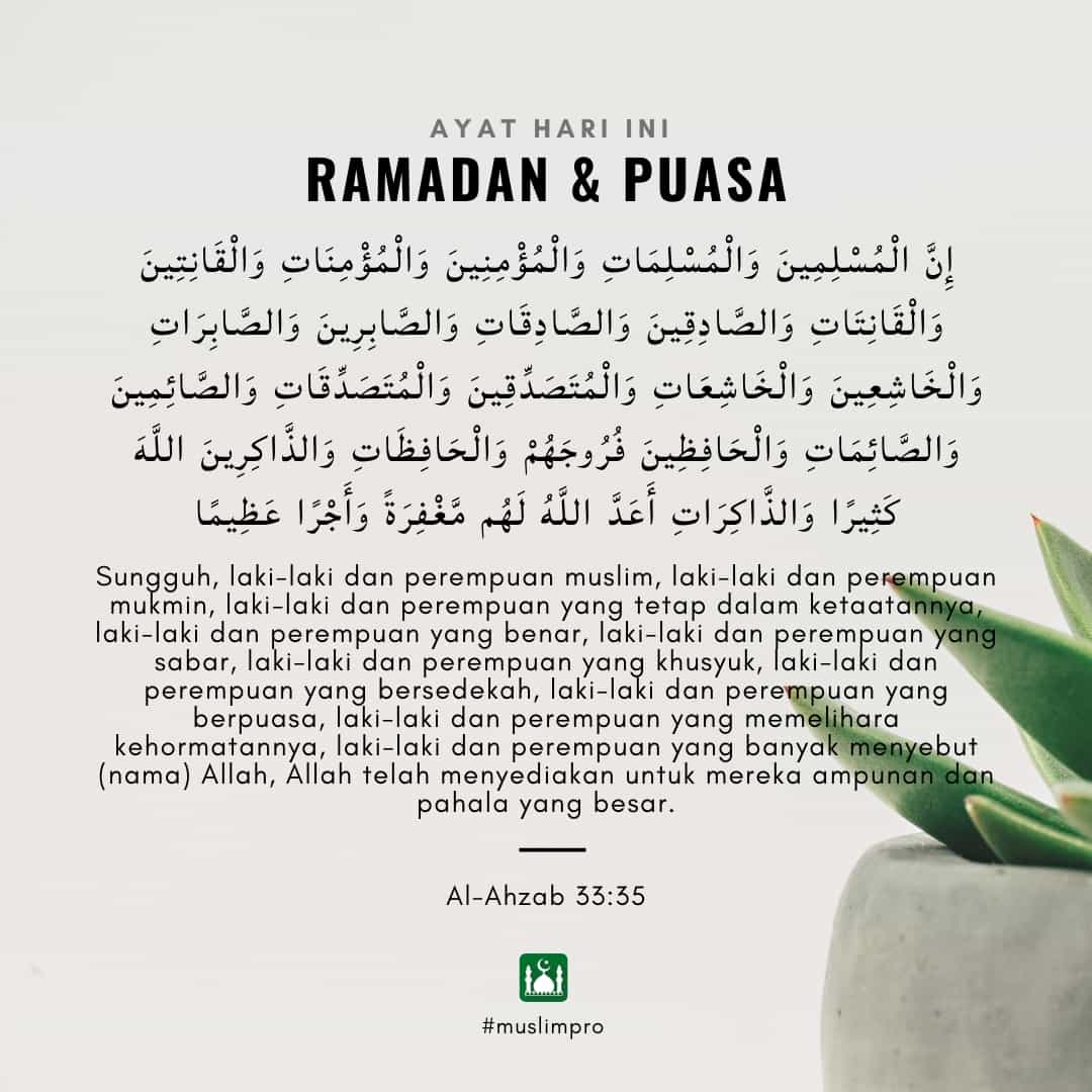 MuslimProID's tweet photo. 📖  Kutipan dari Al-Quran, Al-Ahzab 33:35, https://t.co/C64lTCjydw #MuslimPro #Quran #Inspiration https://t.co/15oxAh2kri