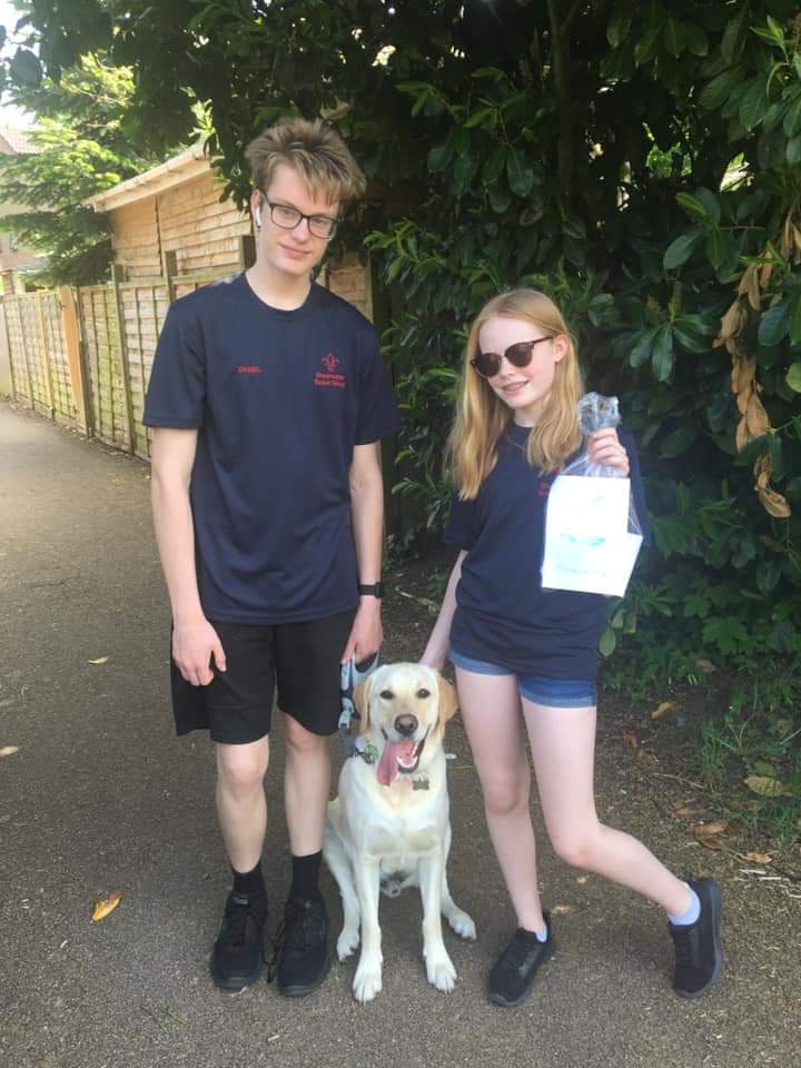 SheerwaterScout's tweet photo. Some of the helping hands and paws. Wonder what the total distance is? @psykokath did 13km by foot and 48km by bike... https://t.co/N79ynI6IF4