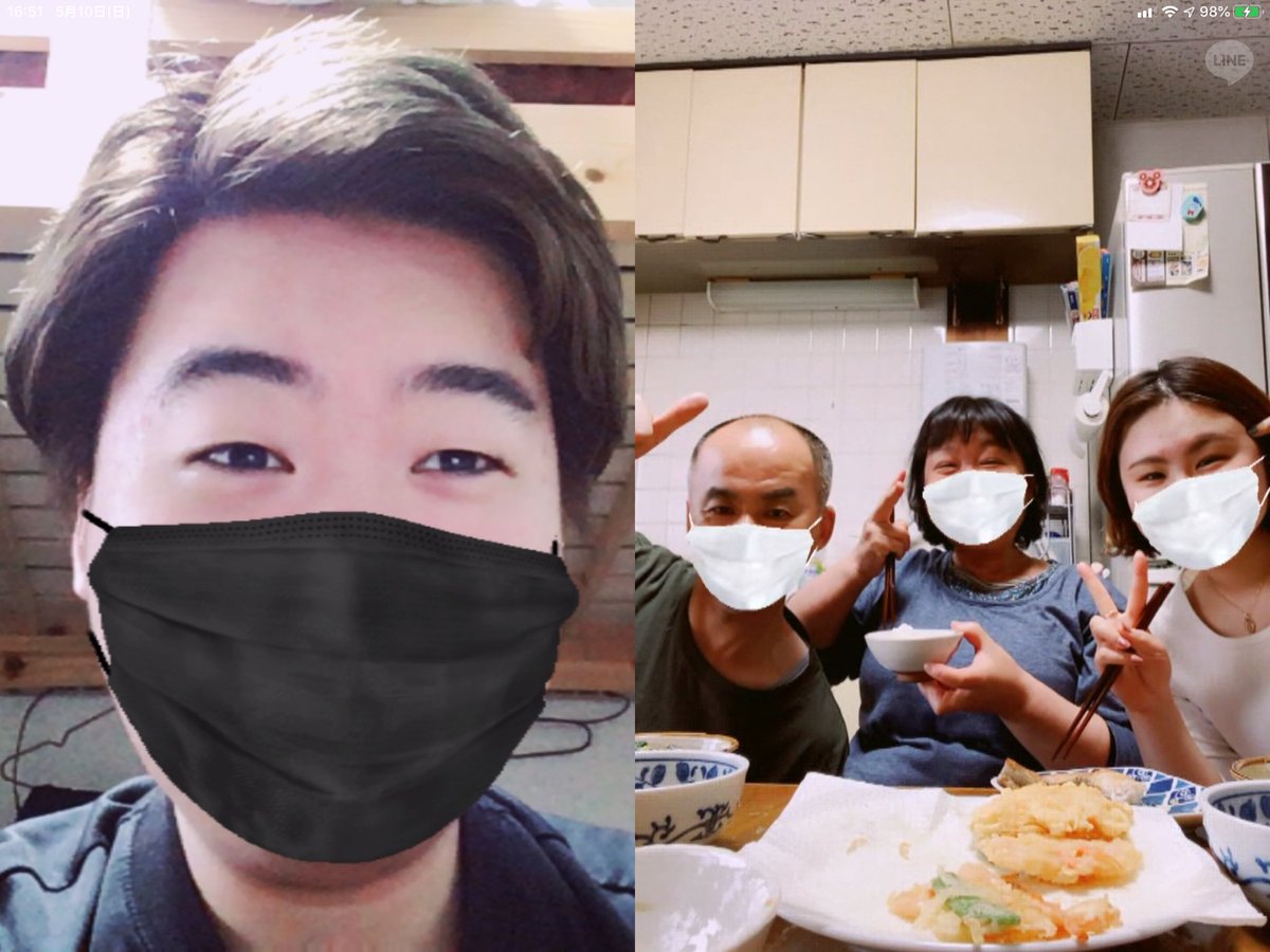 kentaaaaaa_'s tweet photo. 家族でオンライン飲み会！ https://t.co/wKsvdsZ7uB