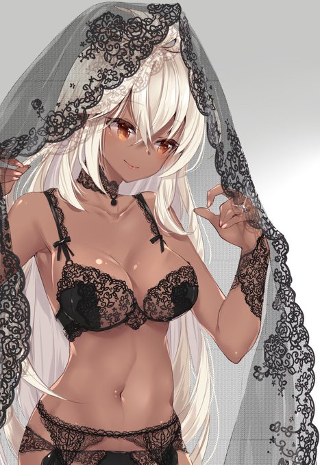 息抜きに黒ver作ってみたけど白のほうが良かったチーン 