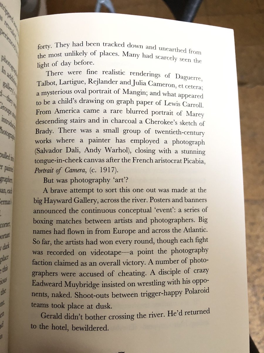 anicegreenleaf's tweet photo. This is such a weird and wonderful book. A group of Australian tourists make their way round the world, going to museums. That’s the plot. The result is sort of magical tho. And their trip to London making me wistful for galleries  #murraybail #homesickness https://t.co/hfk7dkvQVr