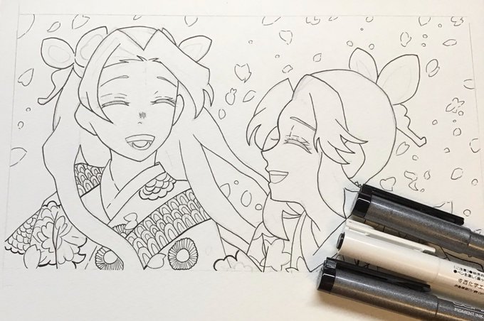 ペン入れ完成!!今日中に完成しないかも、、、 