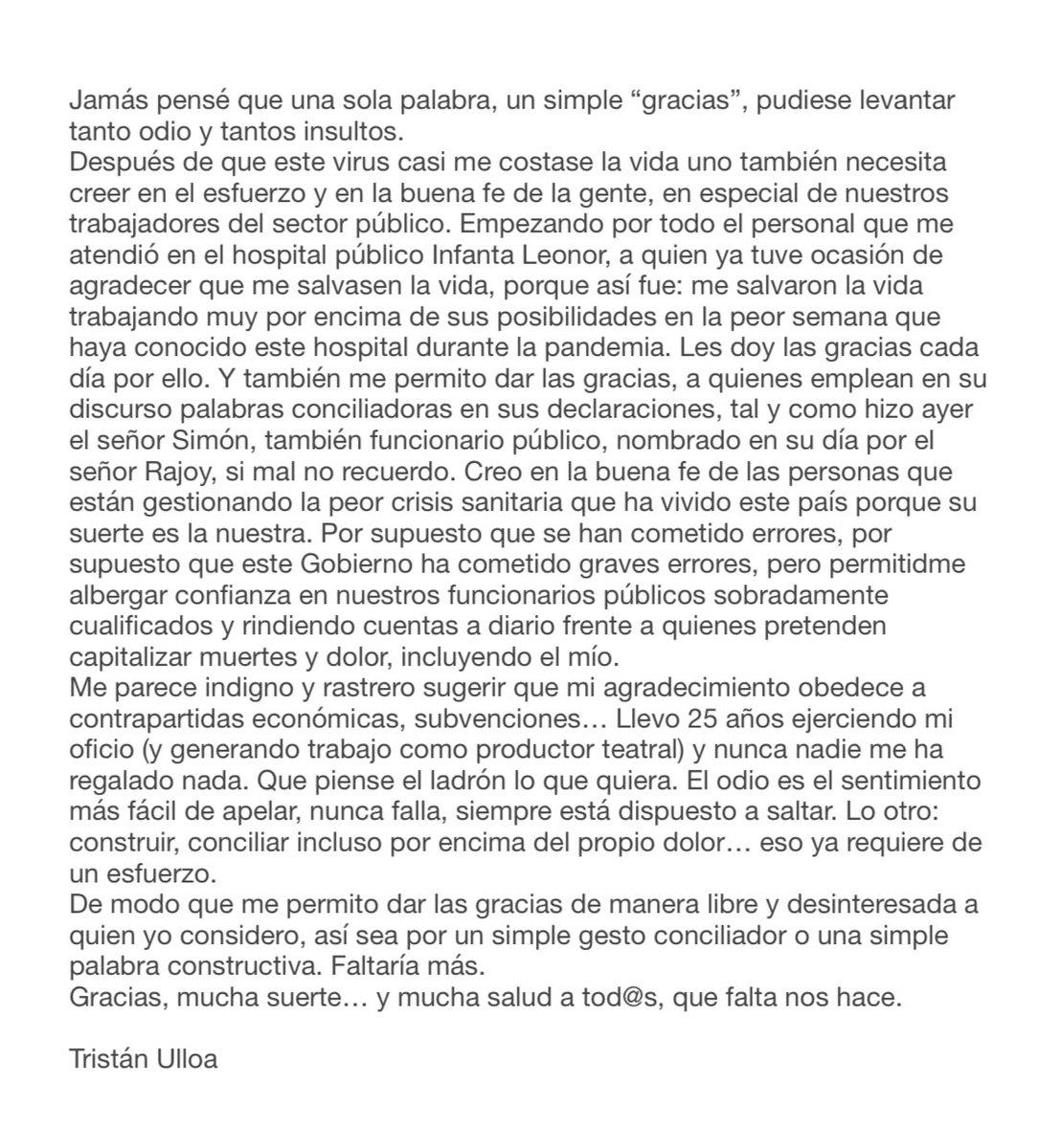 TrisUlloa's tweet photo. “Gracias” https://t.co/OwHFKbHu1a