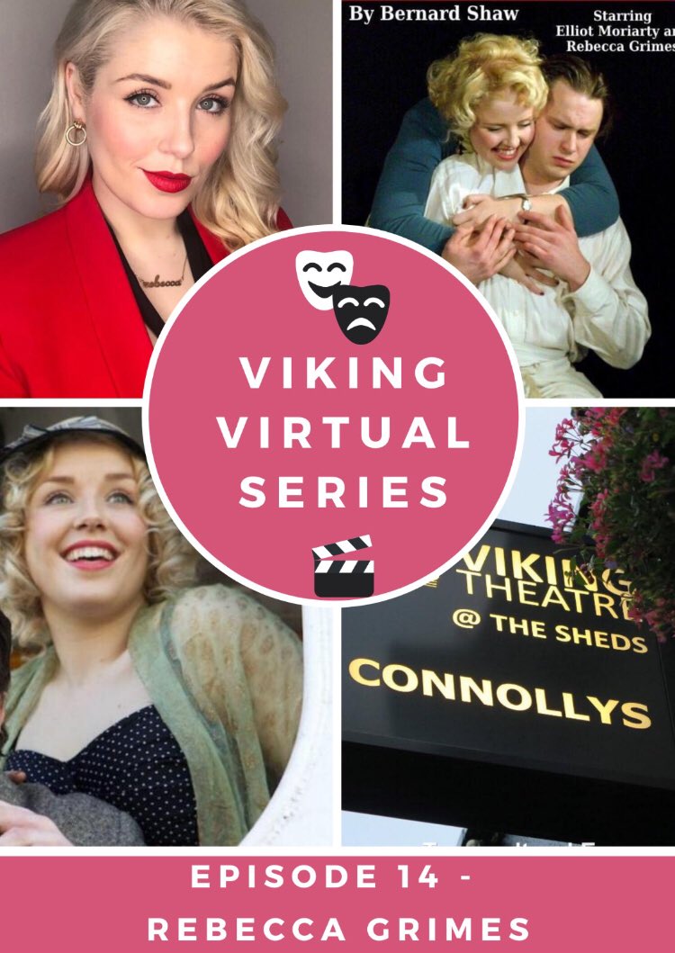 Viking_Theatre's tweet photo. Next up in our #VikingVirtualSeries Episode 14 Rebecca Grimes watch here @Viking_Theatre FB Instagram &amp; our website ..Mon 11th May from 9:00am. Stay safe everyone 🎭 https://t.co/4uTyJKAF3u