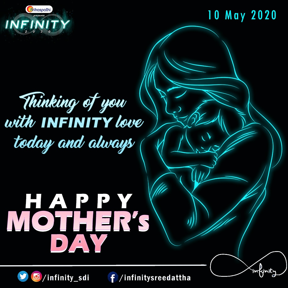 infinity_sdi's tweet photo. HAPPY MOTHER'S DAY.
.
@infinity_sdi 💙
Follow us on INSTAGRAM TWITTER FACEBOOK
.
#Infinity_sdi #SreeDattha #MothersDay #sreeDattha #HapoyMothersday https://t.co/Y3NDabF3rq