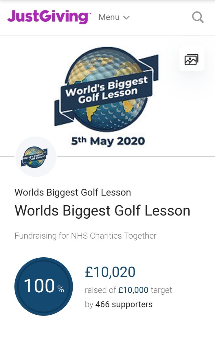 Thank you all for your generous donations 😊

Was a pleasure to be part of the World's Biggest Golf Lesson and support the NHS 🌈 #nhs #staysafe #golflessons <a href="/BiggestGolf/">WorldsBiggestGolfLesson</a>