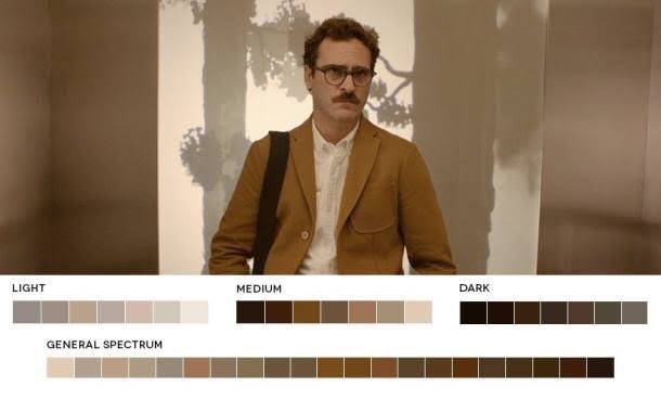 Contoh analogous color lain yang dipakai di film Her (2013) oleh Spike Jonze.