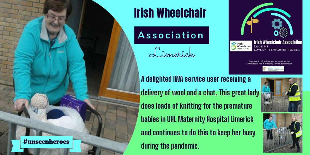 CESupervisor's tweet photo. Further examples of the great work by @IrishWheelchair staff and Community Employment participants and their Supervisor @PaulineDevaney have been undertaking in Limerick to assist their service users @welfare_ie @ReginaDo #CommunityresponseIRE @willieodeaLIVE https://t.co/EXRL13Kudc