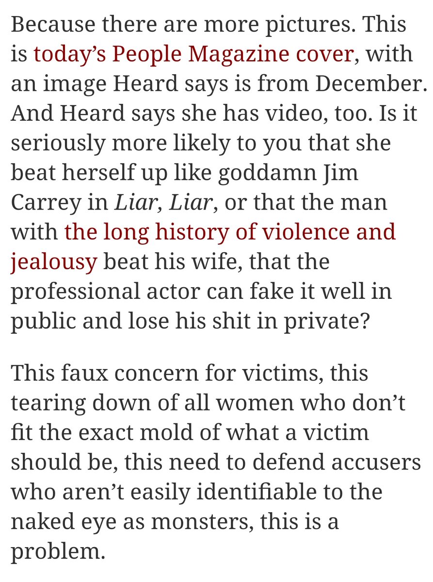 Maybe we should gather all of Courtney& #39;s stories that are defamatory, send them to her, tag Adam and ask him to remind her what his policy against defamation is