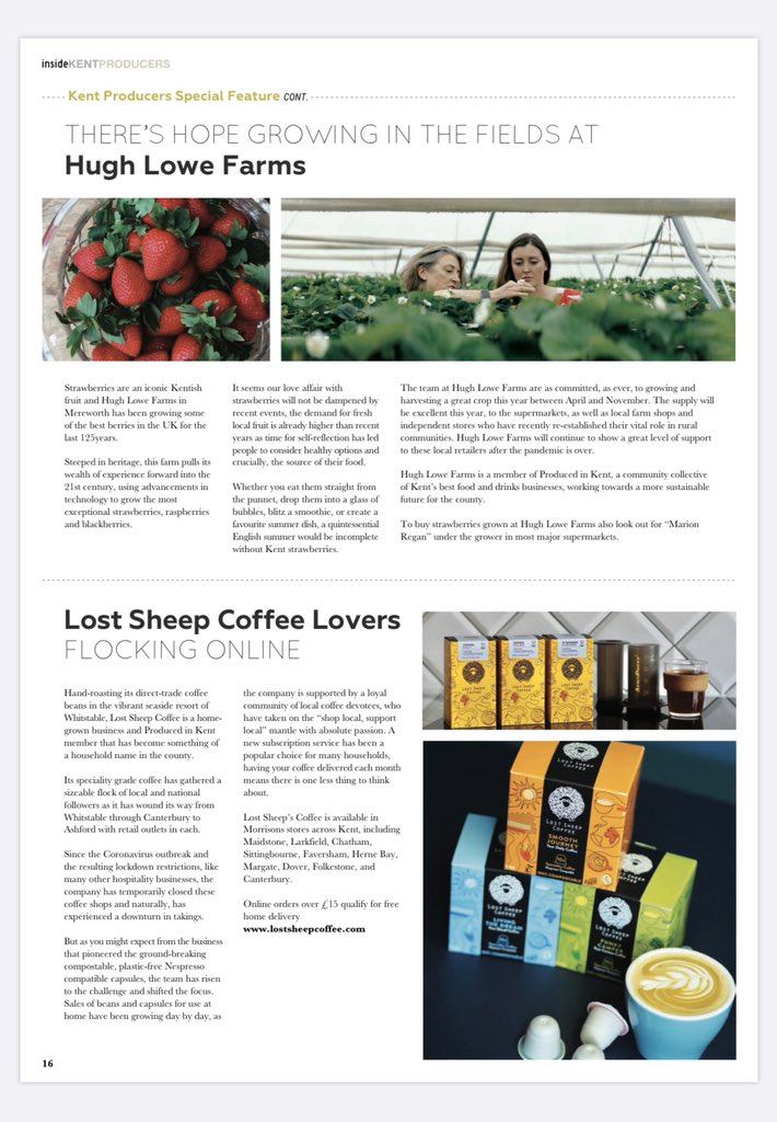 insideKENT's tweet photo. KENT PRODUCER SPECIAL FEATURE: Rediscovering local produce with @producedinkent 🍏🥔🥦🍾🍺🍦☕️ See p13 May issue

#helpkentbuylocal #insideKENT #producedinkent #kentfoodie #localproducer #farming #kent #kentfood #lifestyle #magazine #supportsmallbusiness https://t.co/tszWxwmMFJ