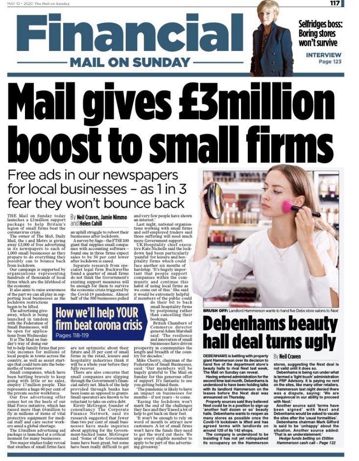 fsb_policy's tweet photo. FSB has teamed up with Mail Metro Media to allow small businesses the chance to apply for a share of a free advertising fund including  @DailyMailUK @MetroUK @MailOnline - applications open on Wednesday at https://t.co/WRUO94pqsp #COVID19 #support https://t.co/0TsGHNhH5w