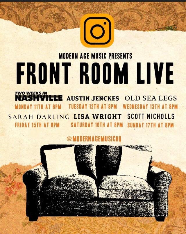 Week 8 of our Front Room Live sessions 💥 kicks off tomorrow with @twinashville all live on our Instagram @modernagemusichq or click here 👉🏻 bit.ly/3f7hjuT “Let us know who you will be watching next week.....