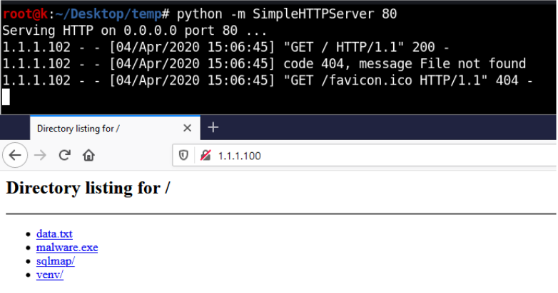 backuppen's tweet photo. While #pentest to download something from your box you can use python #SimpleHTTPServer modüle.
Usage: python -m SimpleHTTPServer {port-number} https://t.co/jIFX78jx6i