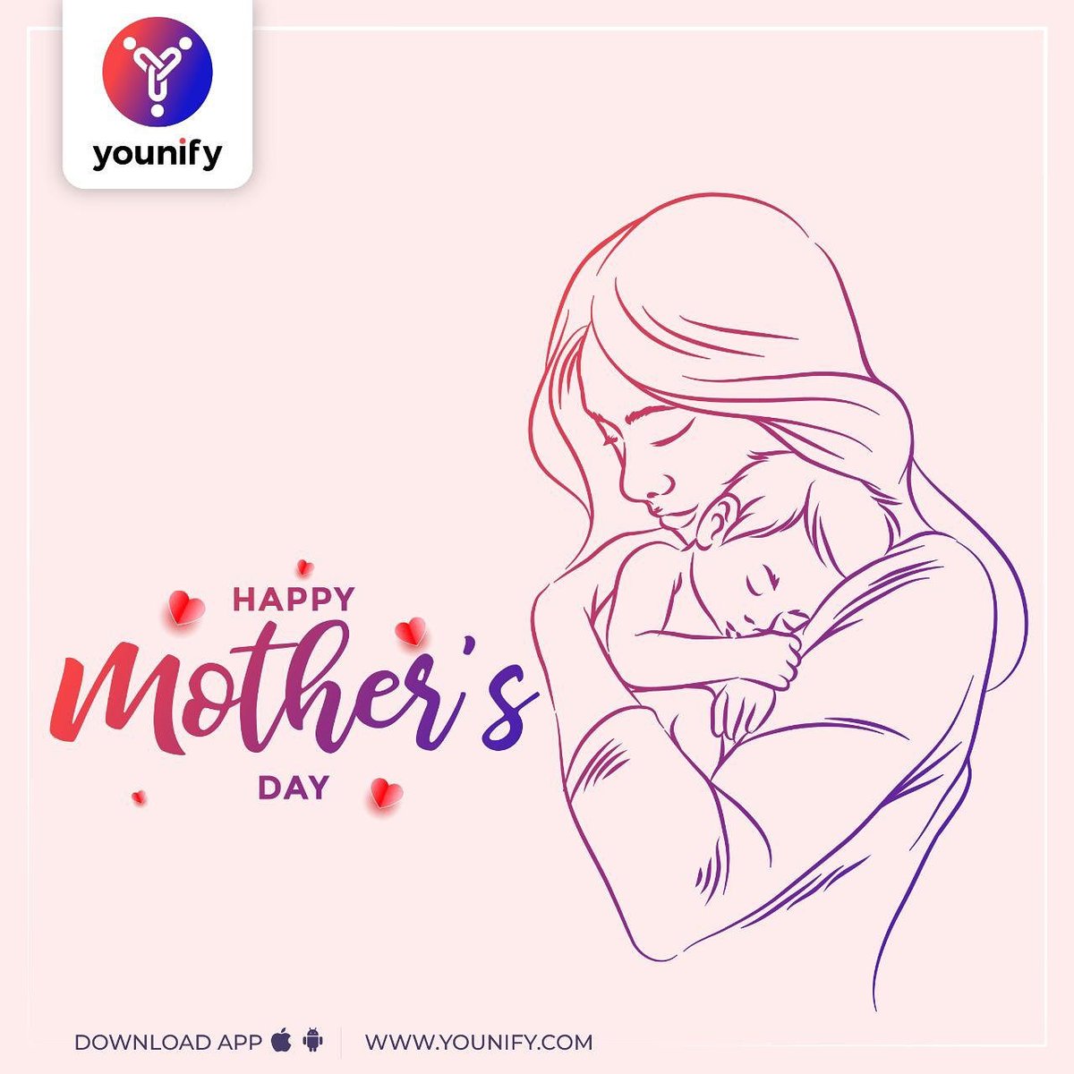 Younify_Radio's tweet photo. Younify wishes a Happy mother’s day to all the wonderful moms out there! 
#Moms #HappyMothersDay #motherhood https://t.co/TO8Z1e7HQZ