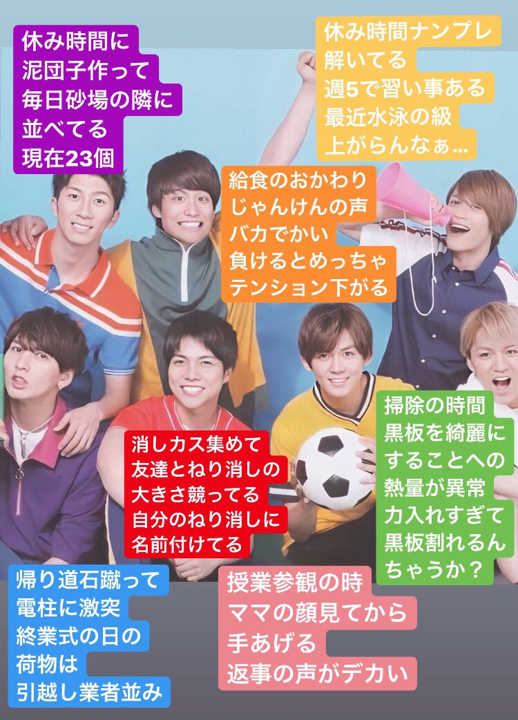 ぴぐー もしもジャニーズwestが小学生だったら ジャニーズwestで妄想