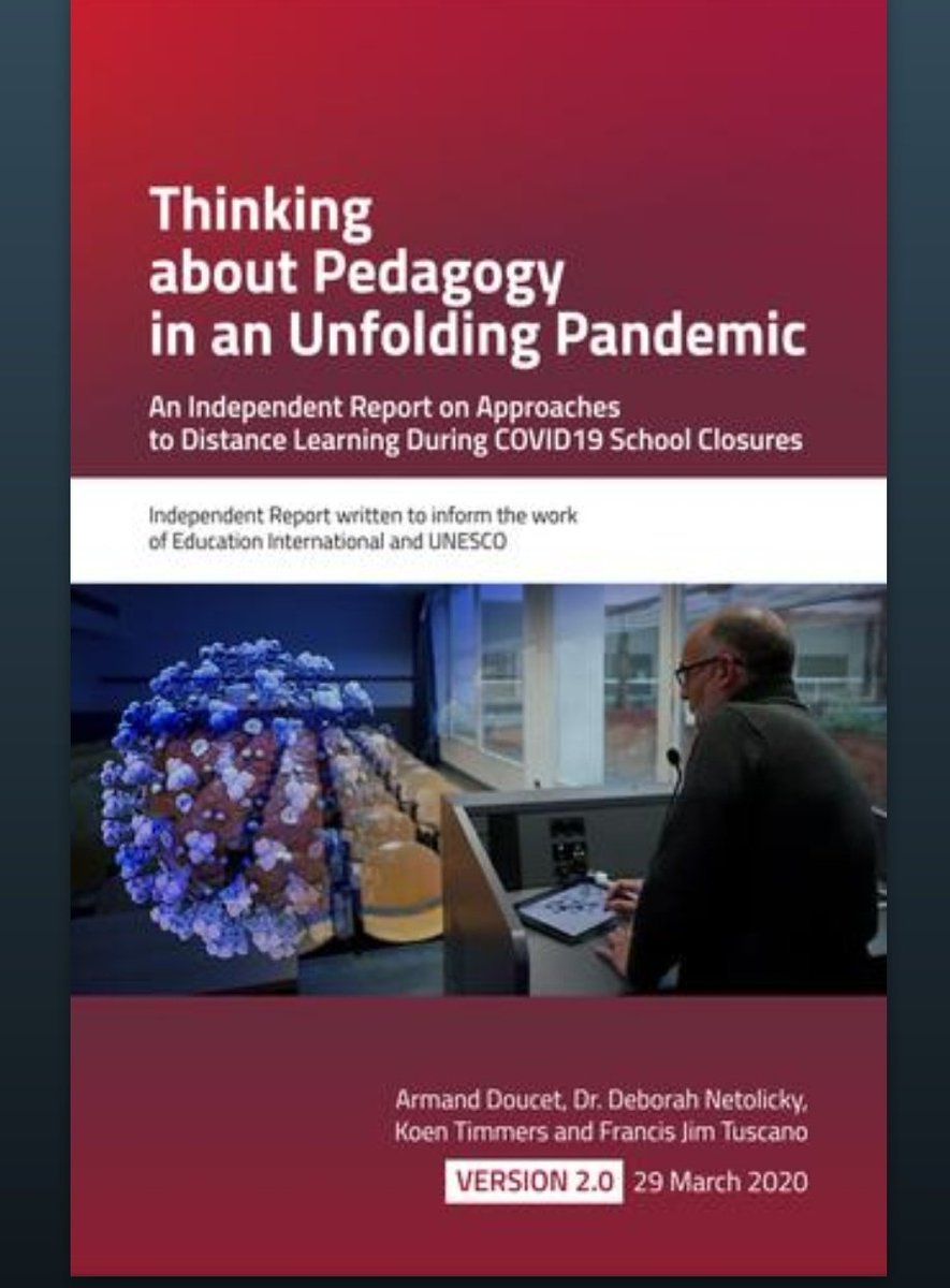 VictoriaPendry1's tweet photo. Thinking about Pedagogy in an Unfolding Pandemic.

This is gold dust. Well researched, context driven recommendations and full of useful links.

'Maslo before Blooms' 
via @issuu https://t.co/Ef4PEbZWLE
