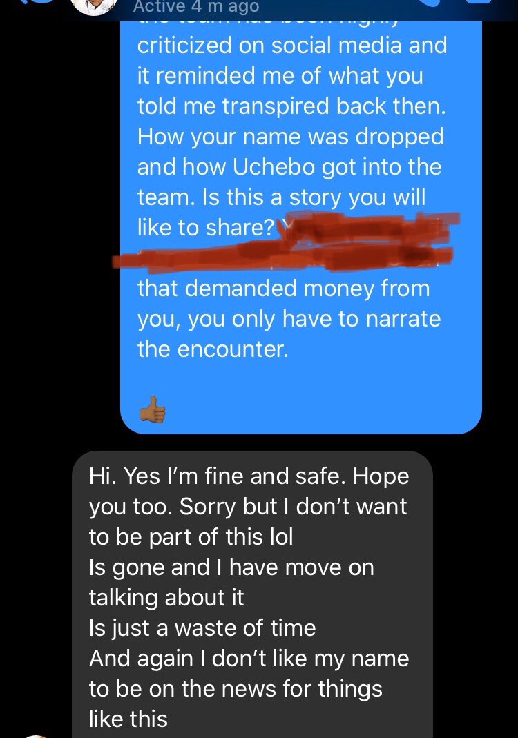 I have now asked the player if he’s willing to speak out. He doesn’t want to. I can’t force him to. Here’s my chat with him. He gave me the permission to tell the story but wants his identity hidden.