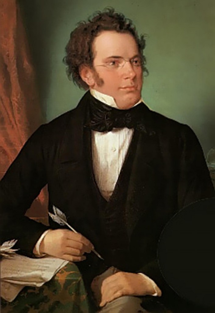 4. Franz Schubert. Mon compositeur préféré.Entre autres : le trio pour piano n°2, la symphonie n°8, la fantaisie "Der Wanderer".