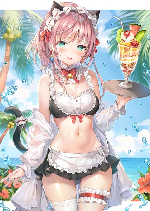 #メイドの日
去年の夏コミメイド本の子たち 