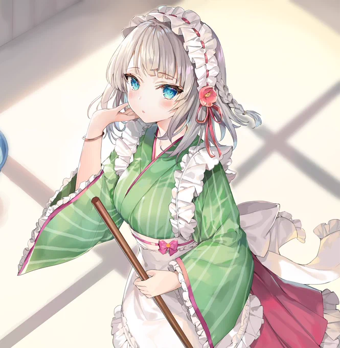 #メイドの日
去年の夏コミメイド本の子たち 
