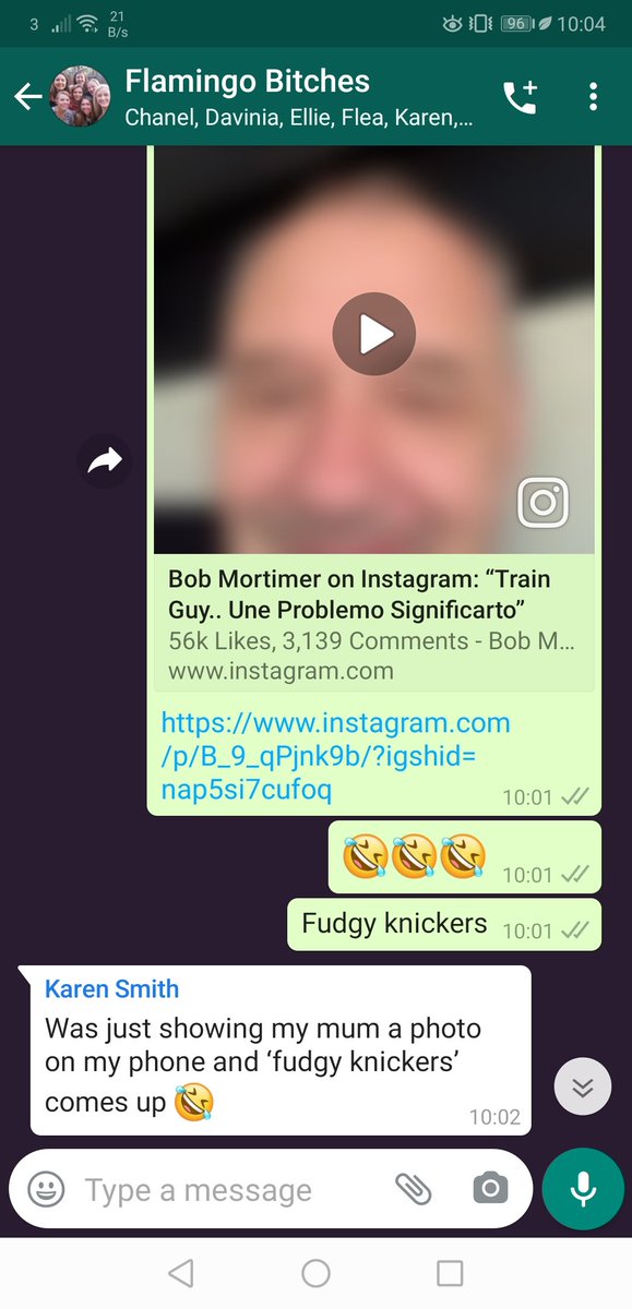 erwhitey85's tweet photo. @RealBobMortimer I sent your hilarious 'Une Problems Significarto' video to my buddies and as you will see from my screen shot of the chat it went down very well 🤣🤣👏🏼👏🏼👏🏼 thank you for giving us all giggles during lockdown!! 💪🏼🤣 https://t.co/BrwnPZnYpt