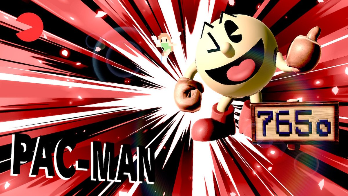 はてなのけいえむ Twitterren スマブラsp スマブラ画 パックマン って凄いよな だって自分の作品以外のナムコ作品の 遊び 要素をこれでもかとつぎ込んでいるんだもの バンダイナムコから更に追加されるとしたら彼みたいな 遊び 要素を取り入れたキャラになる