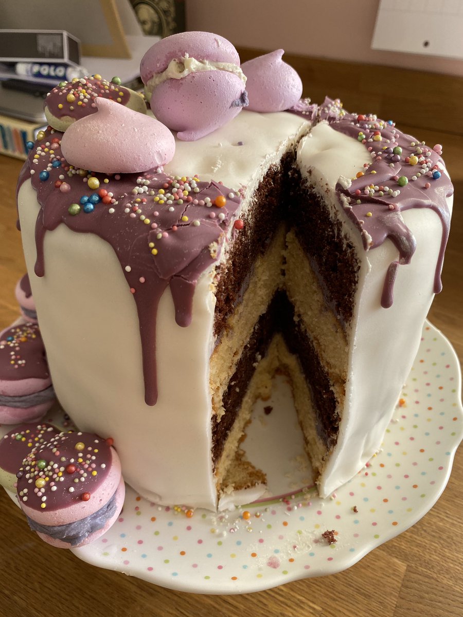 _lab_'s tweet photo. @SundayBrunchC4 @SundayBrunchC4 baked less than a handful of cakes in my life. Lockdown happens and I make 2 family birthday cakes! My husband Mat’s 40th in April and daughter’s 6th birthday yesterday! #SundayBrunch #bakes #cakeybakeycorner https://t.co/rg3XE2LvWL
