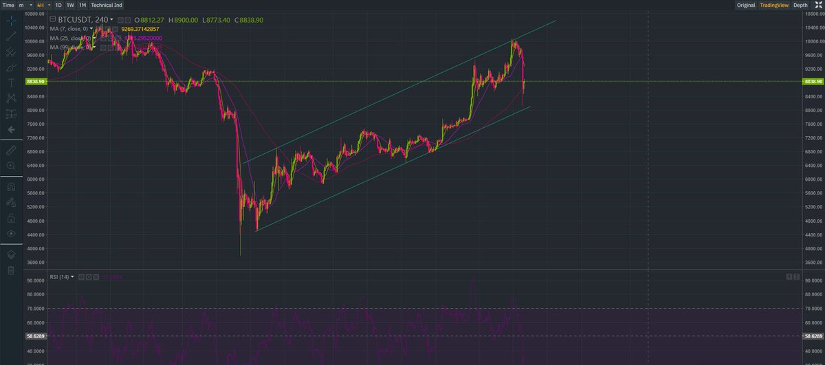 SafeTrade14's tweet photo. When weekly channel call you back on track ! 
Retest 9200-9400 soon, still on bullish channel
Broke 8k send him to 5k
Enjoy 🤑
#BTC #USDT #SafeTrade https://t.co/Lyylvv0DMf