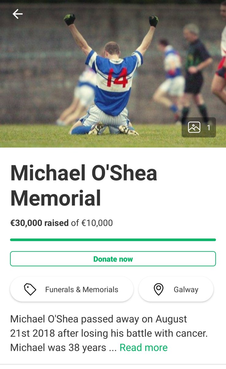 We have reached the €30,000 mark. We never dreamed that we would raise anything like this amount but it was all made possible due to the great initiative by the <a href="/GaaClare/">Clare Gaa</a> senior football team and the generosity of everybody who donated. Thank you so much to everyone. #thankyou